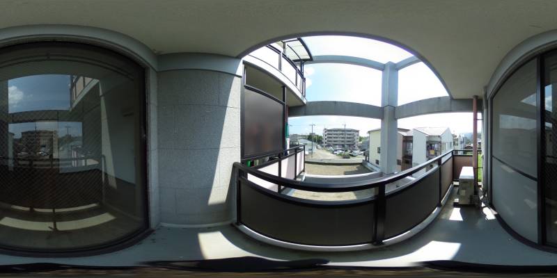 パノラマ画像バルコニー