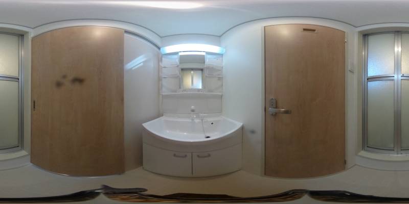 パノラマ画像洗面所