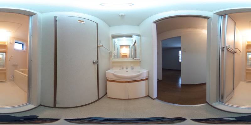 パノラマ画像洗面所