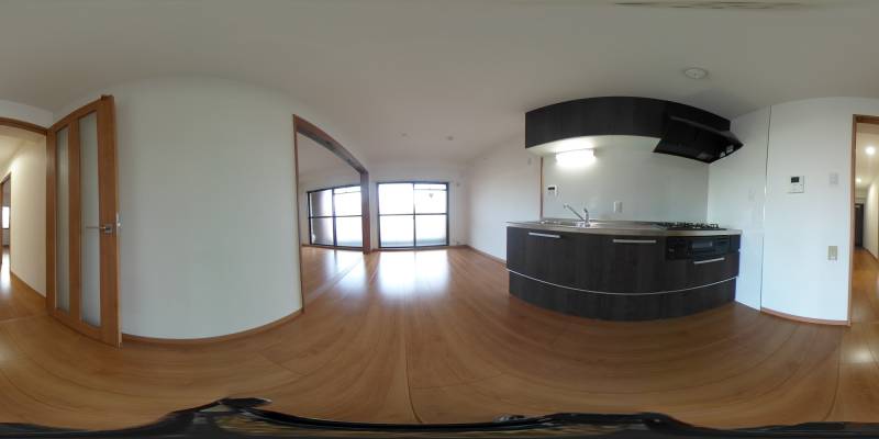 パノラマ画像キッチン