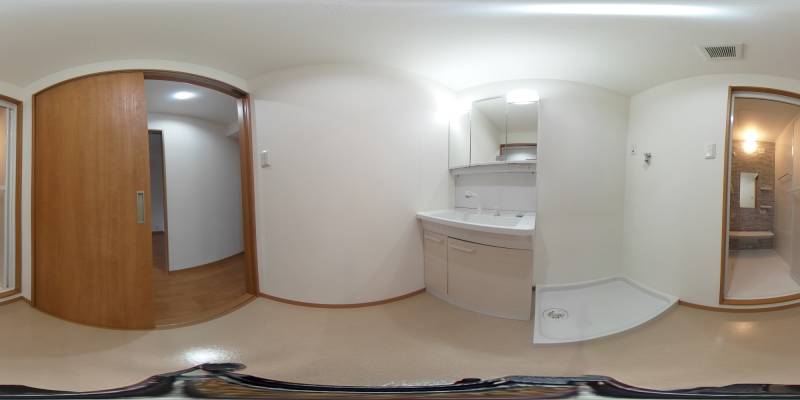 パノラマ画像洗面所