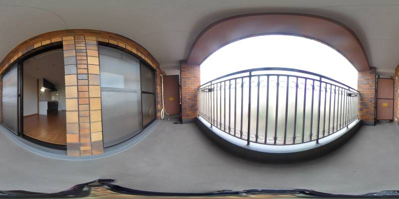 パノラマ画像バルコニー