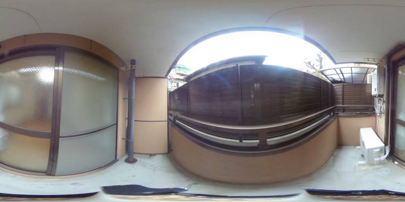 パノラマ画像バルコニー