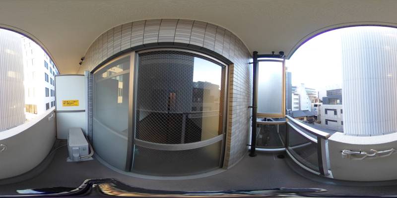 パノラマ画像バルコニー