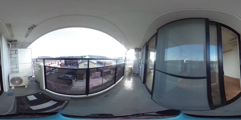 パノラマ画像バルコニー