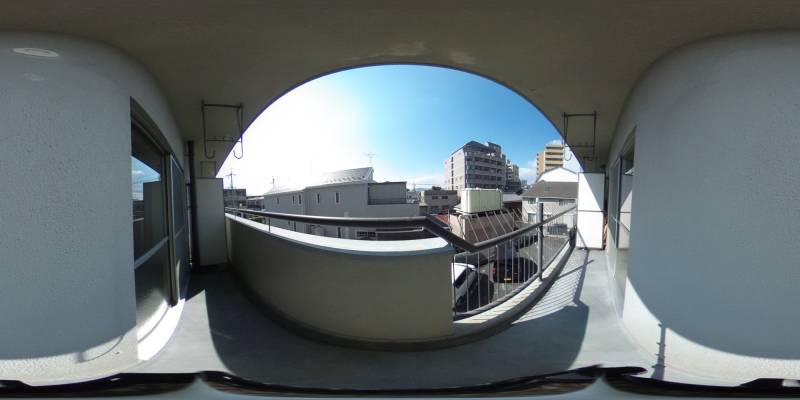 パノラマ画像バルコニー