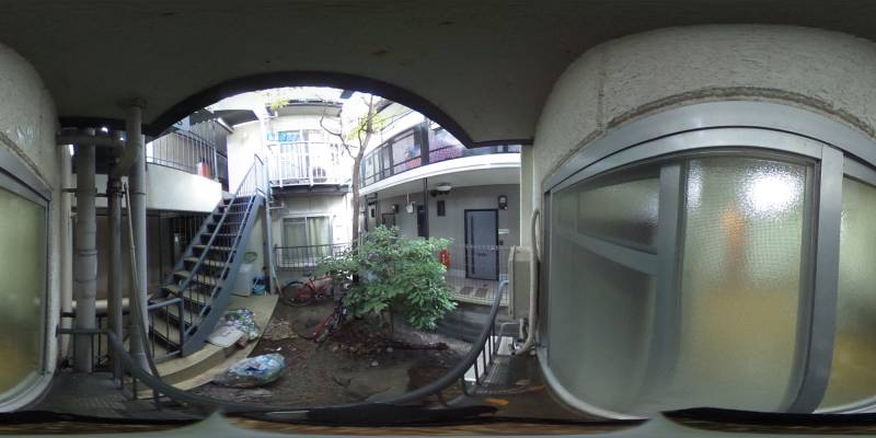 パノラマ画像バルコニー