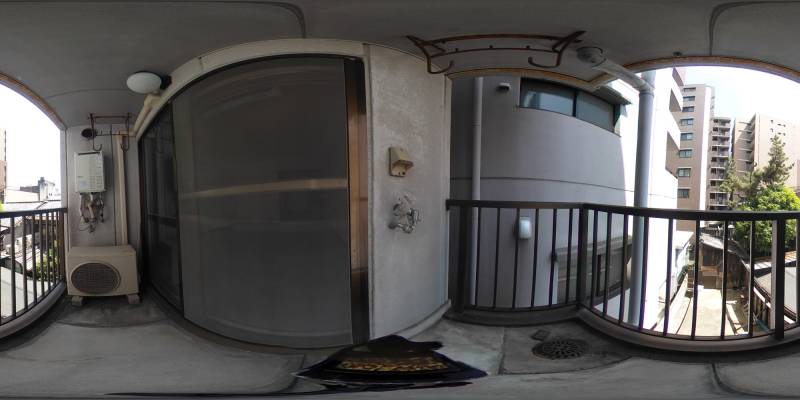 パノラマ画像バルコニー