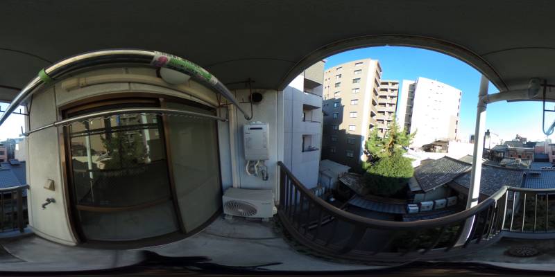 パノラマ画像バルコニー