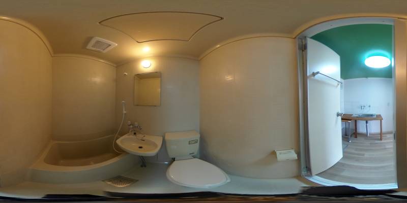 パノラマ画像バスルーム