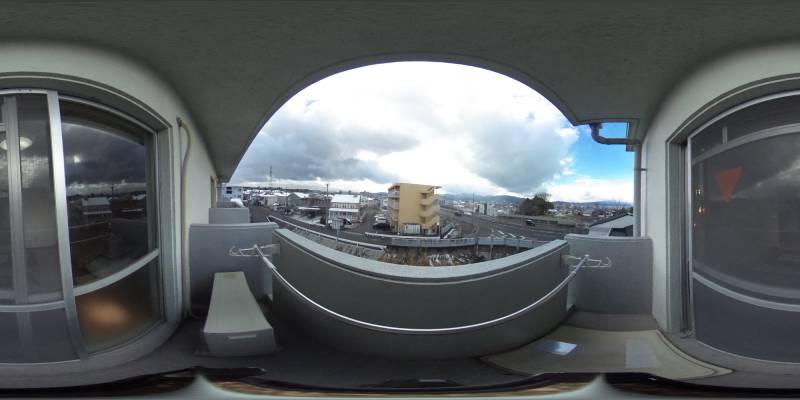 パノラマ画像バルコニー