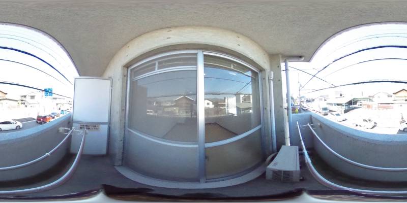 パノラマ画像バルコニー