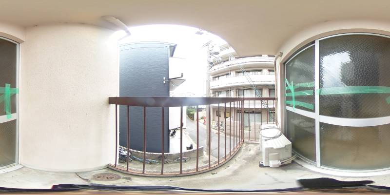 パノラマ画像バルコニー