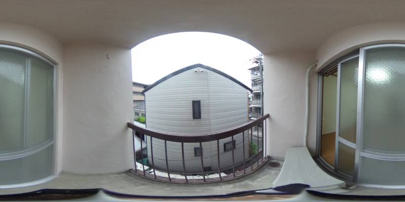 パノラマ画像バルコニー