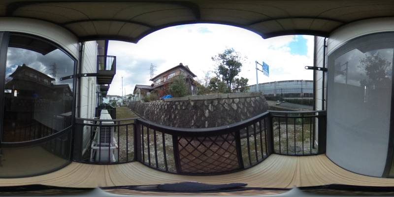 パノラマ画像バルコニー