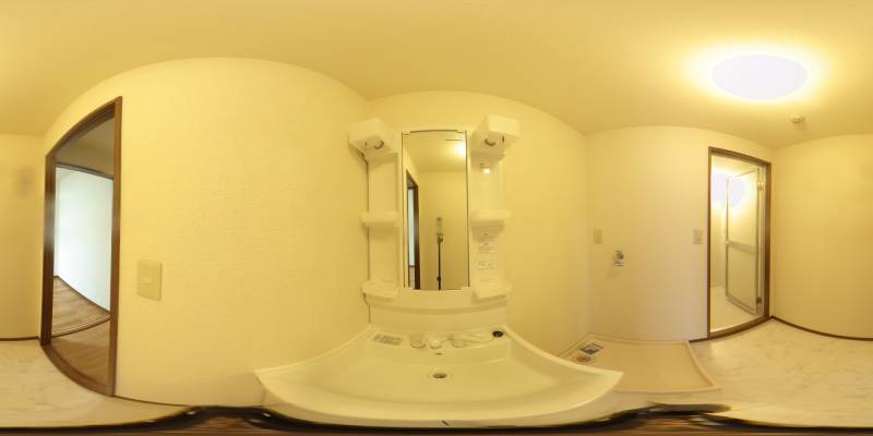 パノラマ画像洗面所