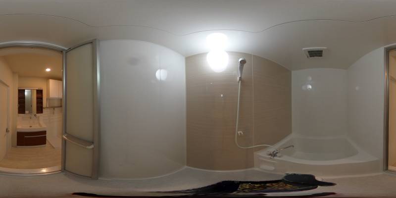 パノラマ画像バスルーム