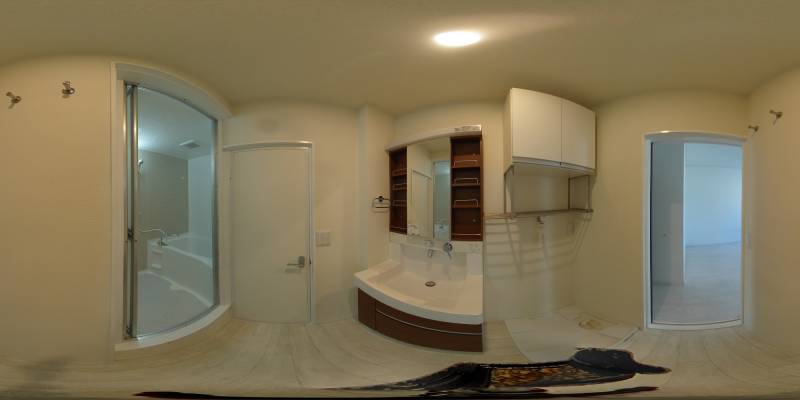 パノラマ画像洗面所