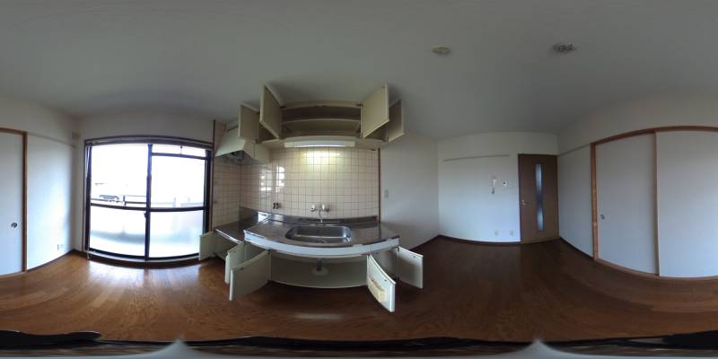パノラマ画像キッチン