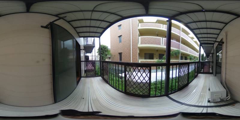 パノラマ画像バルコニー