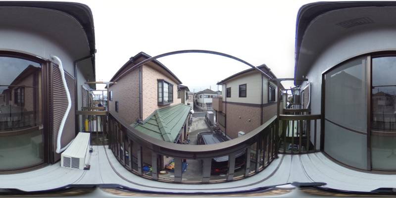 パノラマ画像バルコニー