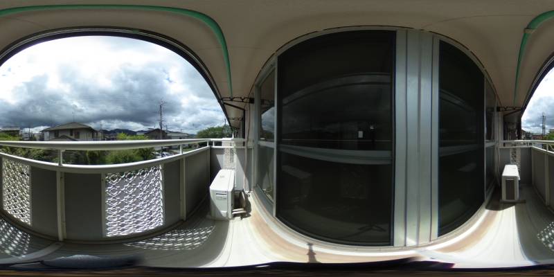 パノラマ画像バルコニー