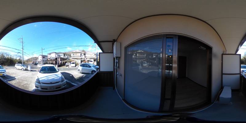 パノラマ画像バルコニー