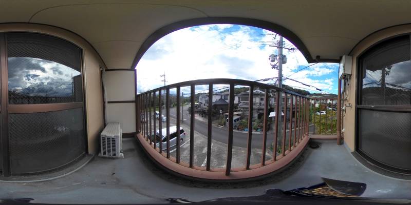パノラマ画像バルコニー