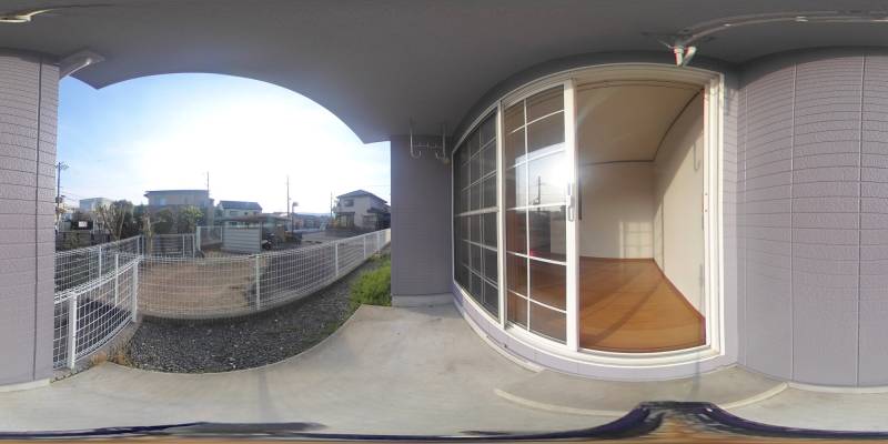 パノラマ画像庭