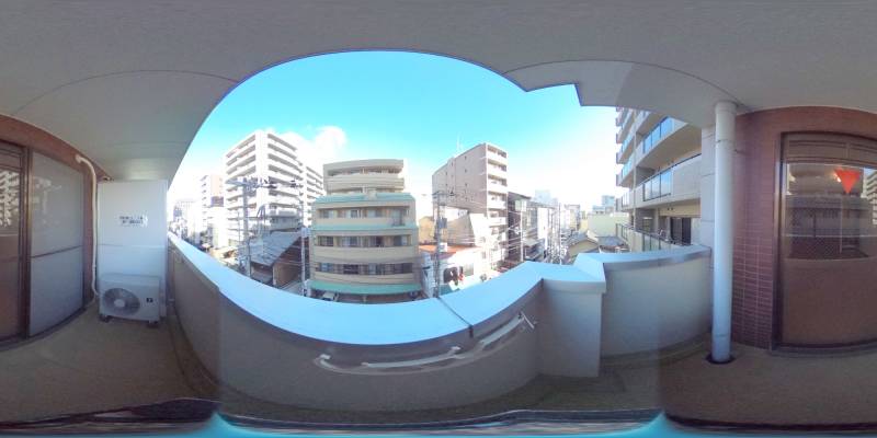 パノラマ画像バルコニー