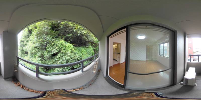 パノラマ画像バルコニー