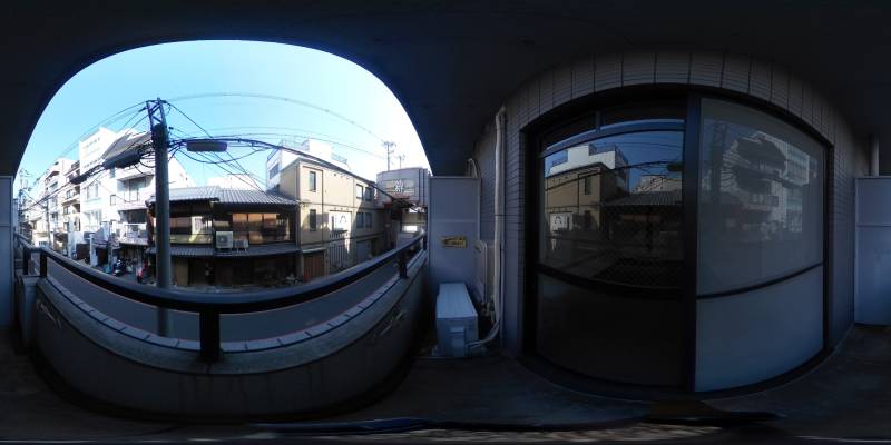 パノラマ画像バルコニー