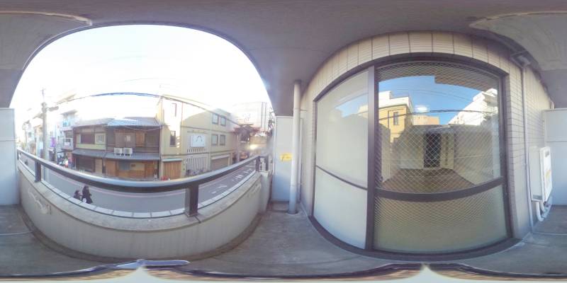 パノラマ画像バルコニー