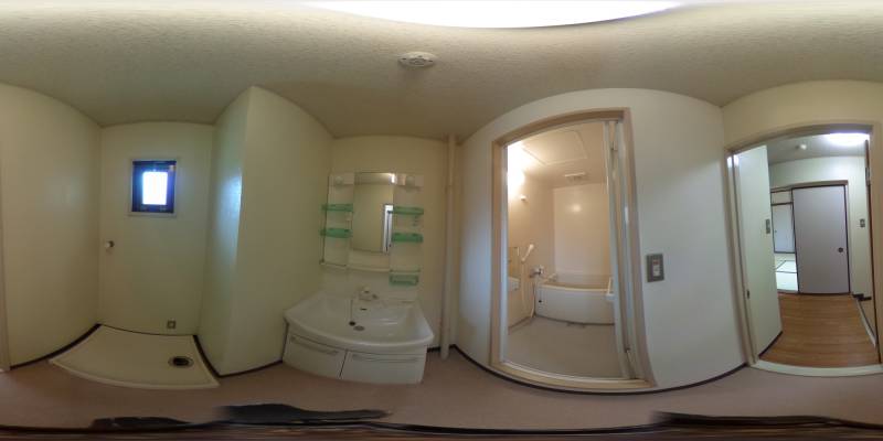 パノラマ画像洗面所