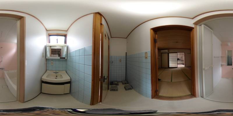 パノラマ画像洗面所