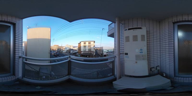 パノラマ画像バルコニー