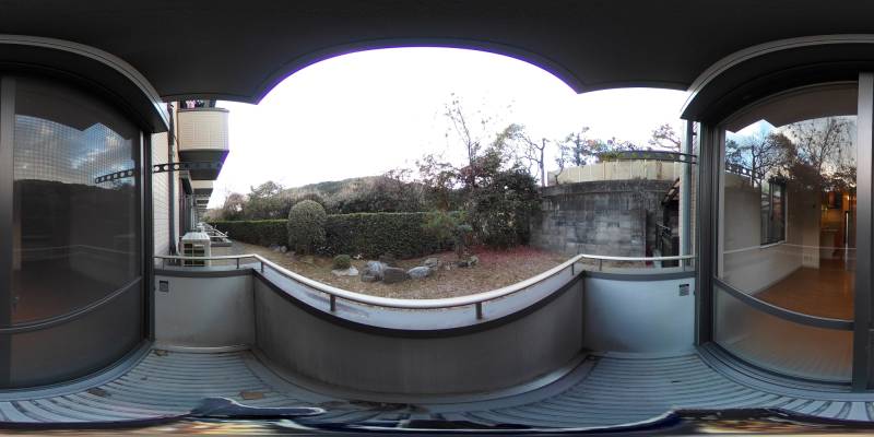 パノラマ画像バルコニー