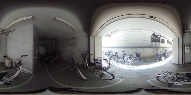 パノラマ画像駐車場
