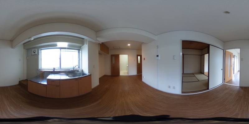 パノラマ画像キッチン