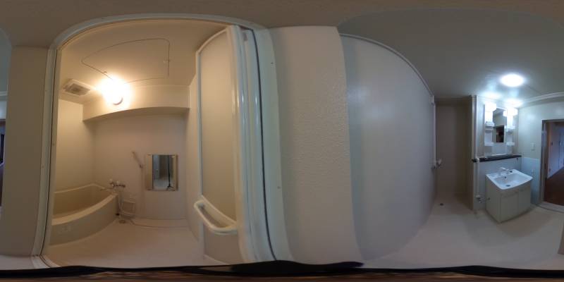 パノラマ画像バスルーム