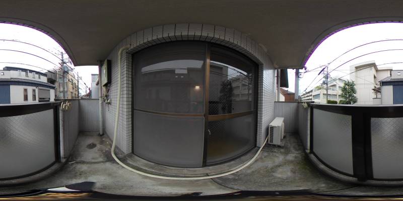 パノラマ画像バルコニー