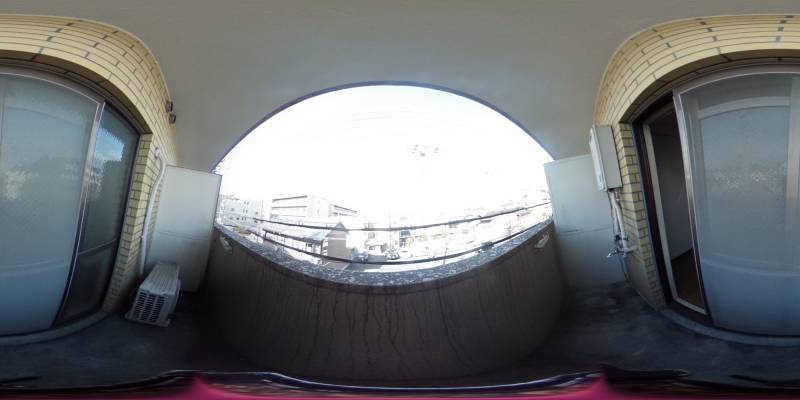 パノラマ画像バルコニー