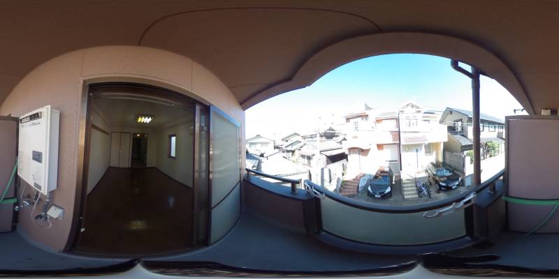 パノラマ画像バルコニー