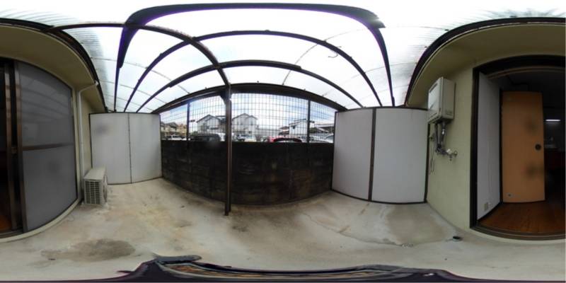 パノラマ画像バルコニー