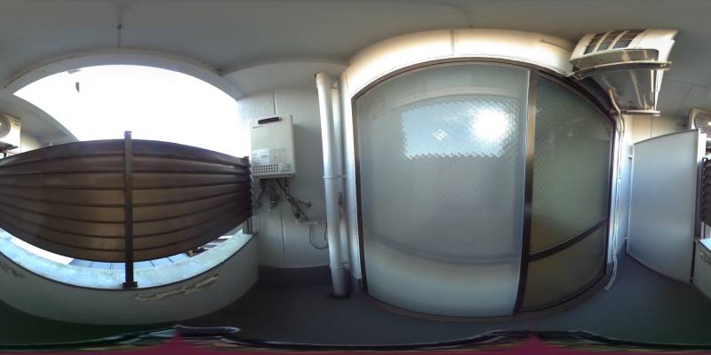 パノラマ画像バルコニー