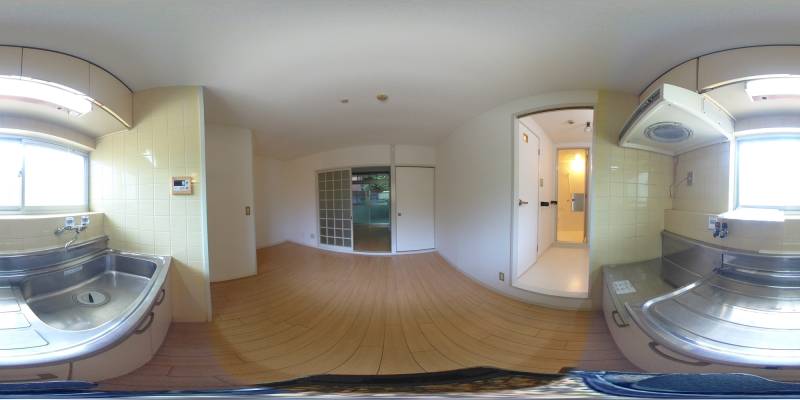 パノラマ画像キッチン