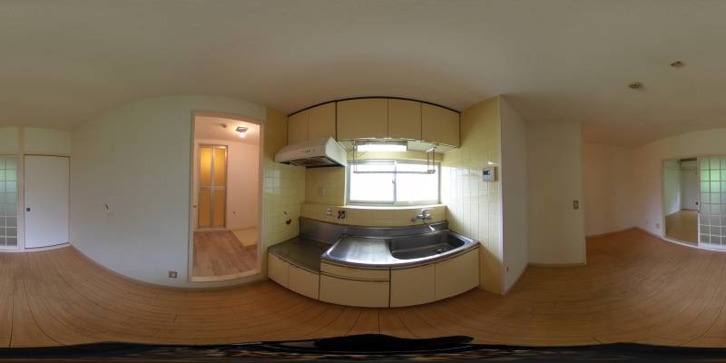 パノラマ画像キッチン
