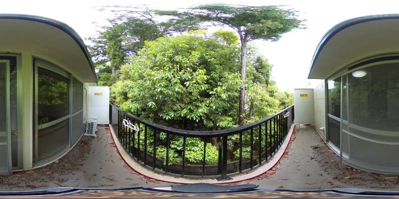 パノラマ画像バルコニー