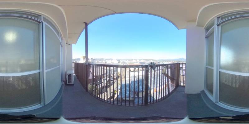 パノラマ画像バルコニー