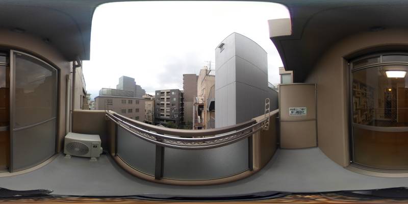 パノラマ画像バルコニー